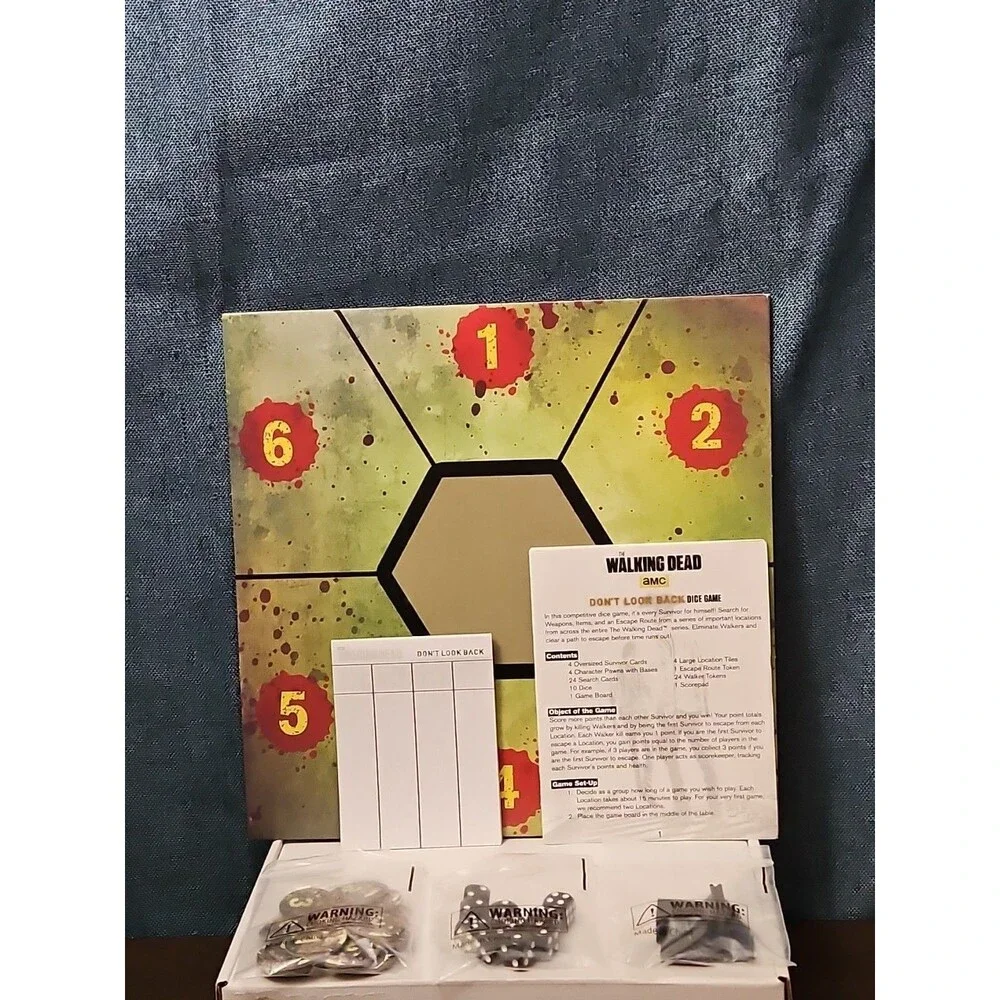 The Walking Dead: Don't Look Back Dice Game | AMC Cryptozoic | Rick Daryl